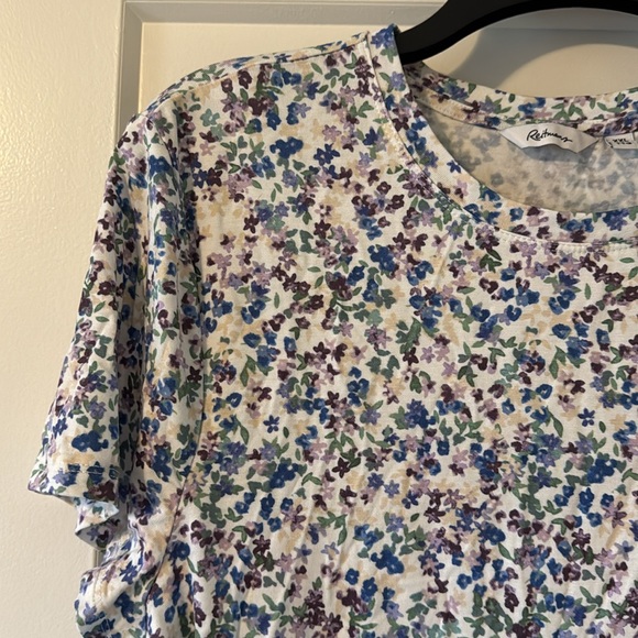 Soft floral crew neck tshirt - Picture 2 of 4